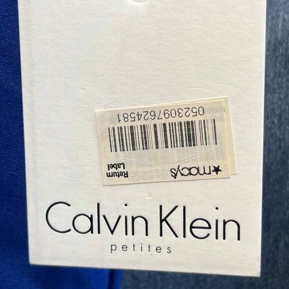 Calvin Klein Womens 12P Lapis Blue Career/Party/Wedding Guest Pockets Pants - Picture 6 of 8